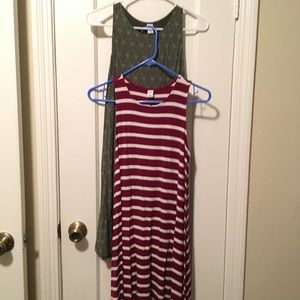 Two Old Navy Swing Dresses